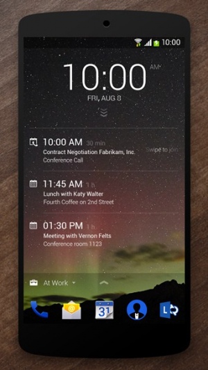 microsoft next lock screen